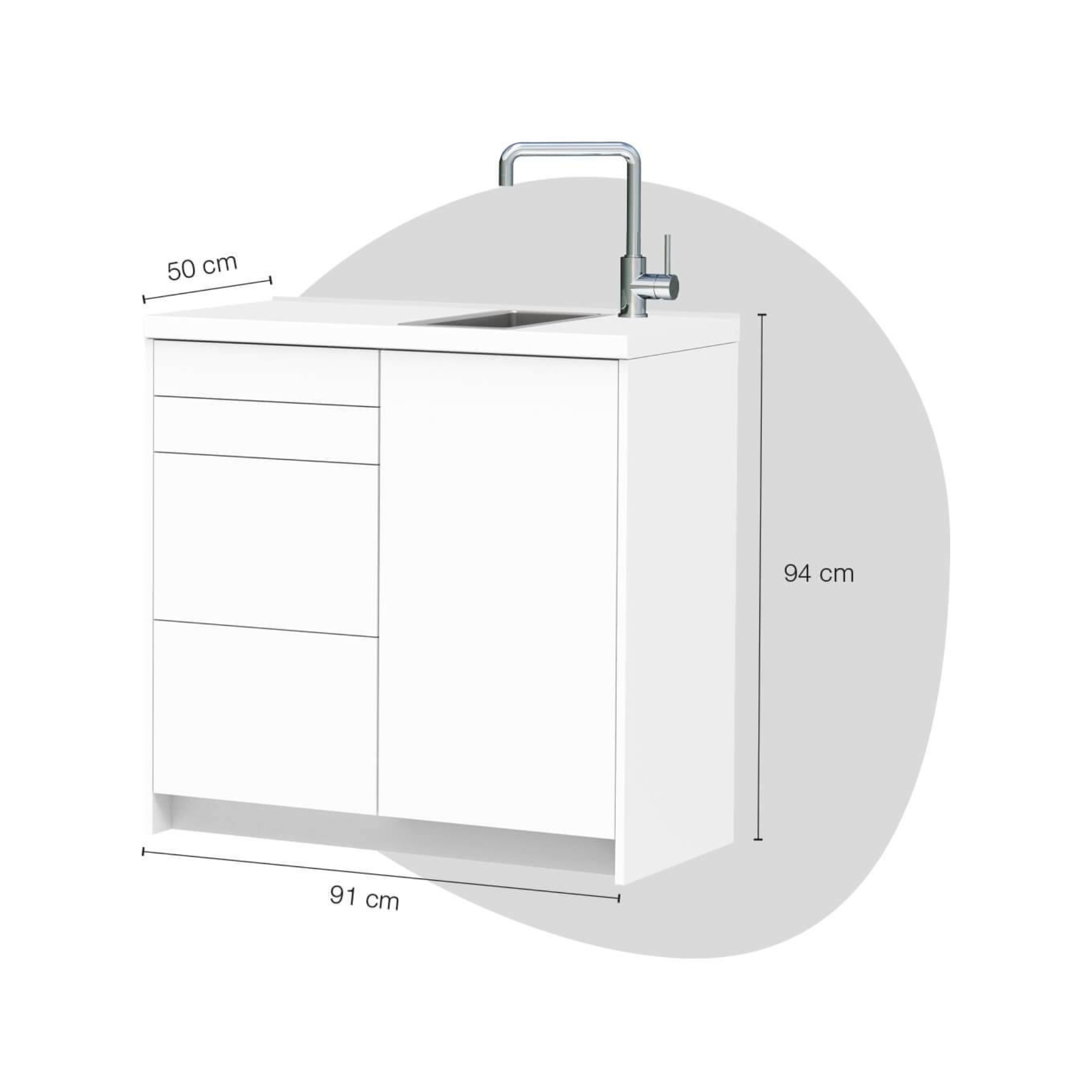 Meuble Room Corpus - Taille S - Avec évier - 3 modèles - Ruck