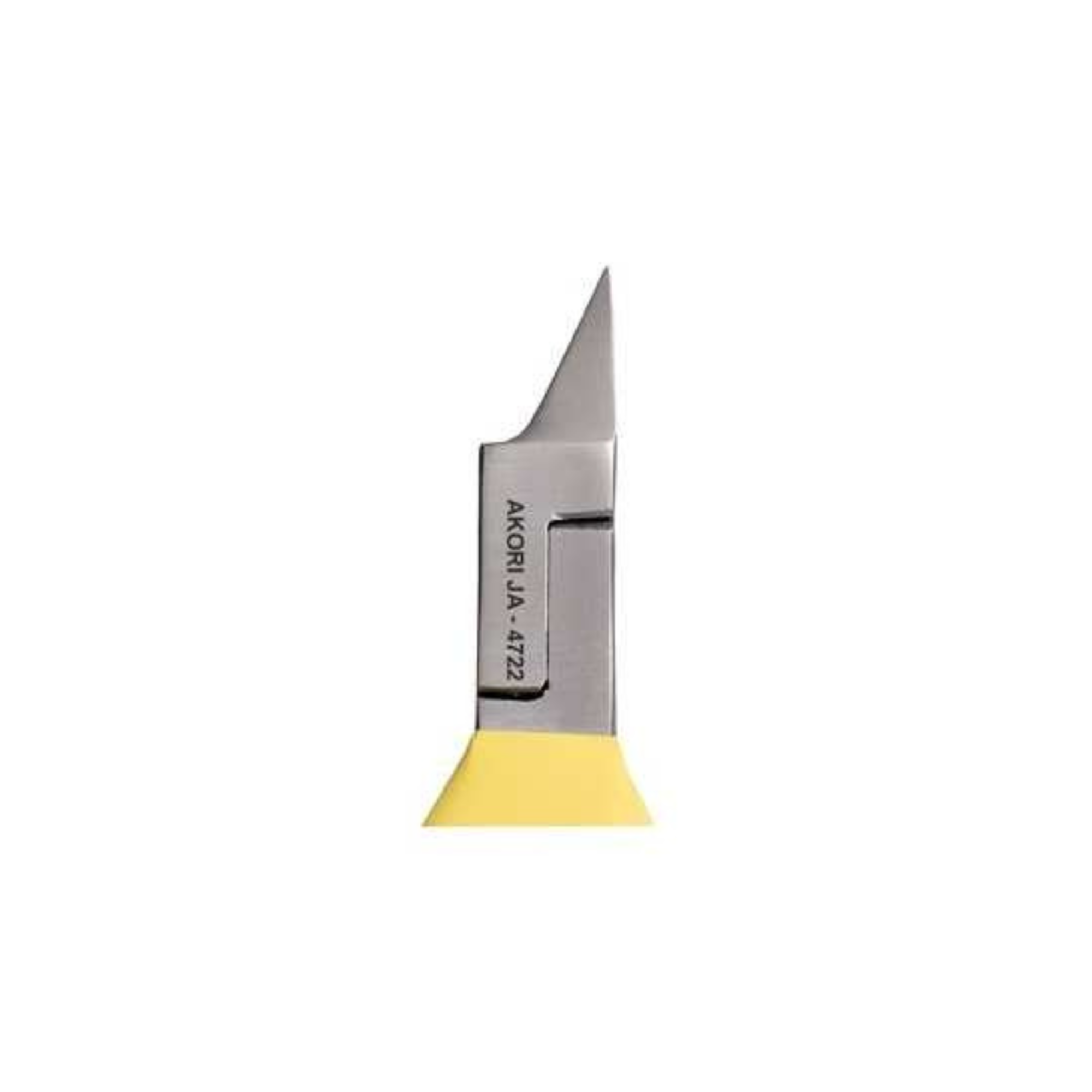 Pince à ongles ergonomique - Jaune - Coupe droite 15 mm - Mors plats - 13 cm - Inox - Akori