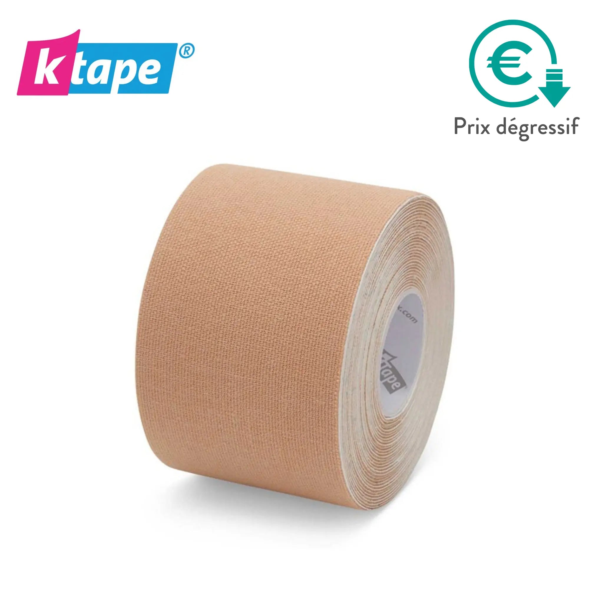 Bande adhésive élastique - 5cm x 5m - 5 couleurs - K-Tape K-Tape