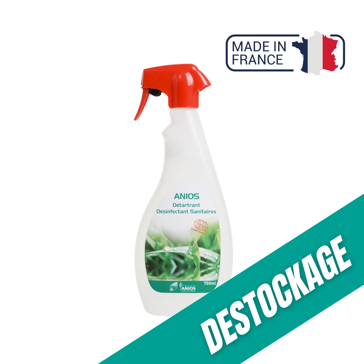 Détartrant et désinfectant des sanitaires - Spray 750 ml - Anios // Destockage Anios