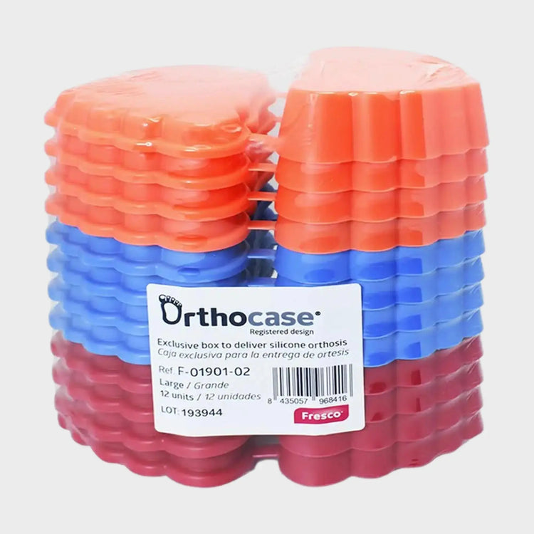 Orthocase - 12 boites de rangement pour orthoplasties en silicone - My Podologie