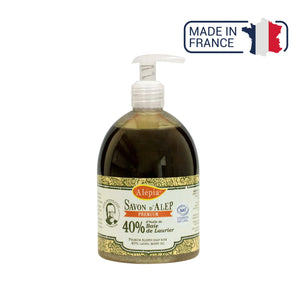 Savon liquide d'Alep Premium 40% de Laurier 500ml - Alépia Alépia