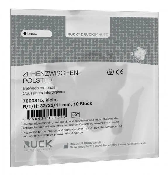 Séparateur d'orteils en mousse souple - 2 ou 10 pièces - 4 tailles disponibles - Ruck - My Podologie